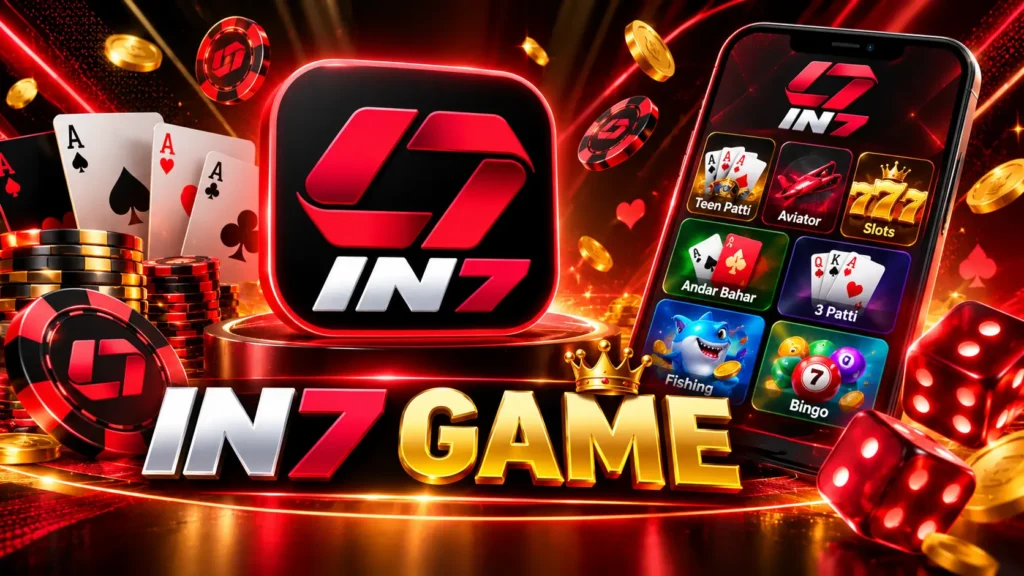 IN7 Game platform with gaming information and download options