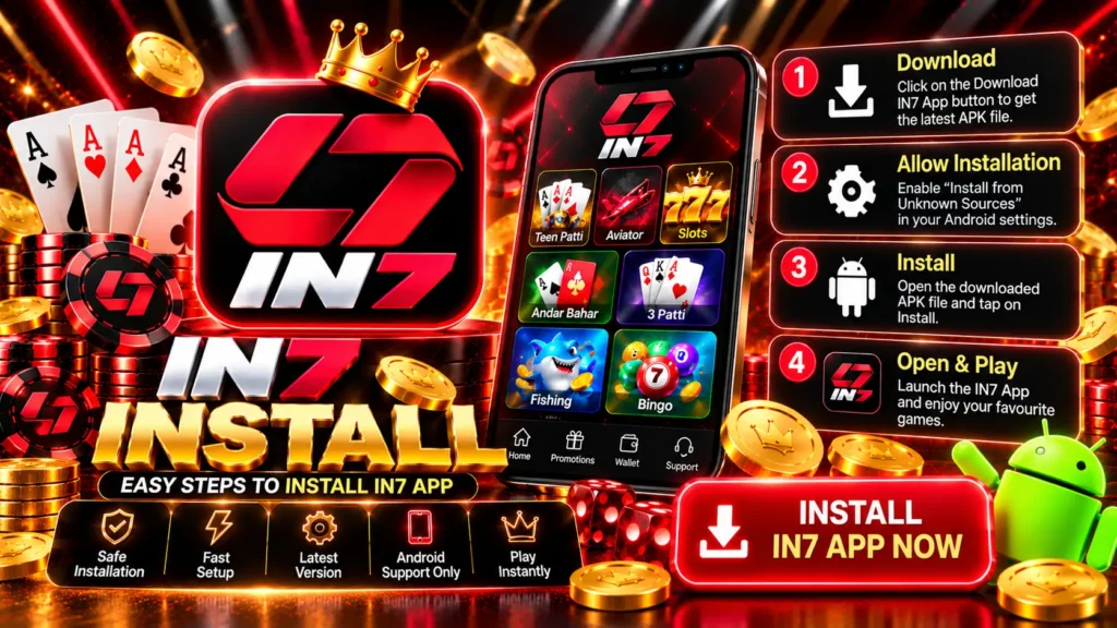 IN7 Install information with Android setup and installation tips